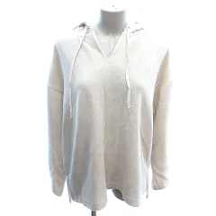 スタディオクリップ Studio Clip パーカー プルオーバー スキッパー ニット 長袖 F アイボリー 白 ホワイト /AU