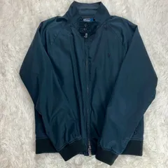 ポロバイラルフローレン スウィングトップ ハリントンジャケット G9 ベンチレーション ダブルジッパー ポニーロゴ ネイビー Lサイズ ★お値段交渉を受け付けます。【A0261】