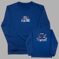 新品 バスケ ロンT ネイビー ドライ 長袖 バスケットボール メンズ レディース キッズ ジュニア ミニバス ロングスリーブTシャツ サイズ 140 150 SS S M L LL 紺 phoenix