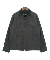 ハンティングワールド デニムジャケット L ワークジャケット ジップ グレー黒 ハンティングワールド デニムジャケット L ワークジャケット ジップ