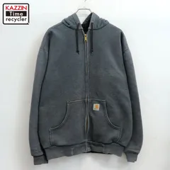 00s Carhartt ジップアップ アクティブパーカー スウェット パーカー メンズ 表記Mサイズ