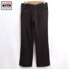80s USA製 vintage Wrangler ブーツカット スラックスパンツ メンズ Lサイズ相当
