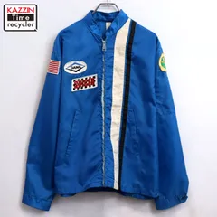 70s vintage レーシング ナイロンジャケット メンズ 表記Lサイズ