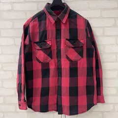 値下げ リーバイス Levi’s RED TAB ブロック チェック 長袖 シャツ M レッド x ブラック