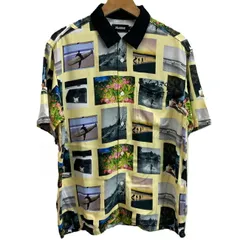 X-LARGE　柄シャツ　シャツ　トップス　レーヨン　レギュラーカラー　プリント　胸ポケット　ブランドロゴ　フォト　刺しゅう　101212014005　ストリート　古着　/1125