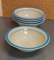 昭和レトロ美濃焼　シチュー、スープ皿五枚セット　サラダボウル　深皿