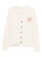 MAISON KITSUNE' ウール V ネック カーディガン 送料無料