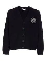 MAISON KITSUNE' ウール V ネック カーディガン 送料無料