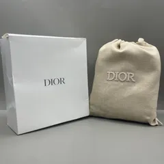 新品未使用　Christian Dior クリスチャンディオール　ポーチ　巾着　麻　タオル付き　ロゴ　ベージュ