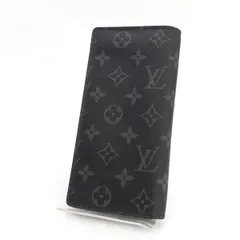 LOUIS VUITTON / ルイヴィトン ◆ポルトフォイユ ブラザ 二つ折り長財布 エクリプス M61697 【財布/サイフ/ウォレット/wallet/コイン】 ブランド【中古】 