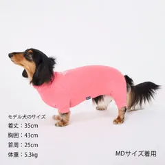 【MDサイズ】マンダリンブラザーズ スキンタイトスーツ 抜け毛対策 ミニチュアダックスフンド Mダックス ダックス専用 室内着 術後服 インナー 汚れ防止 MANDARINE BROTHERS