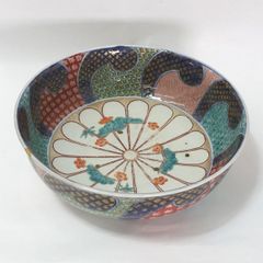 美濃焼 庫山窯 前畑陶器 色絵手毬 金彩 盛鉢 大鉢 - メルカリ