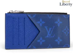 【美品】ルイヴィトン LOUIS VUITTON タイガラマ モノグラム コインカード ホルダー カードケース パスケース 名刺入れ コインケース コインパース 小銭入れ コンパクト財布 コバルト ブルー PVC レザー M30270