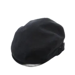 バーバリーブラックレーベル BURBERRY BLACK LABEL ハンチング 帽子 ホースロゴ刺繍 57-60 黒 ブラック /FF ■GY11