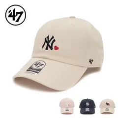 ’47【フォーティーセブン】クリーンナップ ニューヨーク・ヤンキース WITH HEART キャップ ハート 帽子 ユニセックス