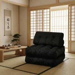 「新入荷」全新品 折りたたみ式ソファベッド、枕付き折りたたみ式マットレス付きコンバーチブルスリーパーチェア、ポータブル折りたたみ式チェアベッド、リビングルームや寝室に最適な快適なフロアスofaラウンジ