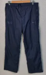 L (77) NIKE ネイビー トレーニング ウーブンパンツ