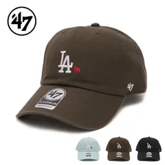 ’47【フォーティーセブン】クリーンナップ ロサンゼルス・ドジャース WITH HEART キャップ ハート 帽子 ユニセックス