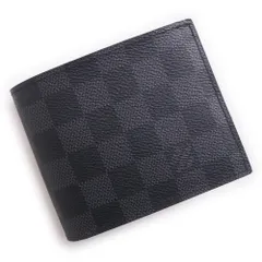 ルイ ヴィトン N63336 ポルトフォイユ マルコ NM ダミエグラフィット ブラック 二つ折り財布 シルバー金具 箱付 LOUIS VUITTON（新品・未使用品）