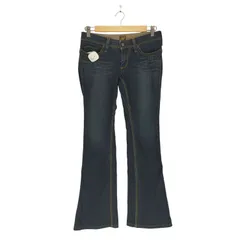 ユーズドフルギ USED古着 {{BRAPPERS}} バックポケット刺繍ローライズフレアデニムパンツ Y2K レディース  28