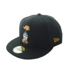 ニューエラ NEW ERA 59FIFTY 志村けんの大爆笑展 帽子 60.6cm 黒 ブラック キャラクター刺繍 ロゴ刺繍 /RI ■OS