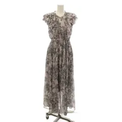 ココディール COCO DEAL ワンピース 1 ピンク 花柄 フリル袖 プリーツスカート ロング丈 /JP