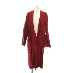 ザラ ZARA リネンロングダスターコート アウター S 赤 ボルドー 長袖 2330/701/681 /YM ■MA