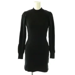 ダーリッチ Darich ブークレジャガードニットワンピース 長袖 ミニ F 黒 /NR ■OS