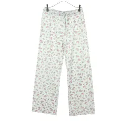 美品 FREAK'S STORE フリークスストア COJI-COJI コジコジ コラボ ペイズリー柄 ストレート スウェットパンツ F グレー ちびまる子ちゃん レディース 古着