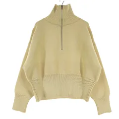 美品 KBF ケービーエフ 長袖 ハーフジップ タートルネック ニット F イエロー系 アーバンリサーチ レディース 古着