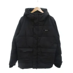 ルーカ RVCA ムラサキスポーツ別注 中綿 マウンテンパーカー M 黒 ブラック 長袖 フード付き フラップポケット BA042-766 /NU ■GY18