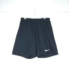 ナイキ メンズ ブラック ハーフパンツ スウッシュ ロゴ (L)