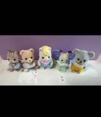 まとめ) シルバニアファミリー 赤ちゃん うさぎ コアラ 猫 クマ ヘアサロン 童話 妖精 ティンカーベル