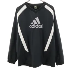 adidas アディダス 長袖 ピステ L ブラック サッカー メンズ 古着