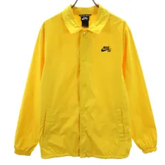NIKE SB ナイキエスビー コーチジャケット L イエロー 裏メッシュ メンズ 古着