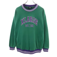 XLARGE エクストララージ 長袖 スウェット トレーナー M グリーン メンズ 古着