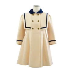 グッチ GUCCI ショートコート アウター セーラー ウール 36サイズ 633354 アイボリー×ネイビー レディース F-YA1226のサムネイル