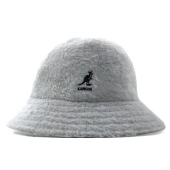 KANGOL × OVERRIDE バケットハット L グレー アクリル SYNTHETIC FURGORA CASUAL K3483PJ