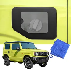 TOP QUALITY B＆G 強化ガラス製/ワンランク上のスタイルを演出。 ジムニー専用リッドカバー フューエルリッドカバー 給油口 カスタム クリア窓 マイクロファイバータオル付き