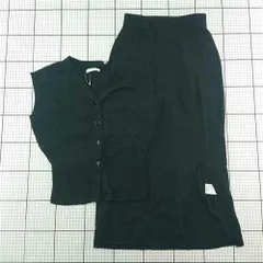◇ ⊂ PROPORTION BODY DRESSING ノースリーブトップス＆スカートセット ブラック系 S レディース E  【1512220072006】