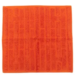 エルメス HERMES タオル ラビリンス タオルハンカチ コットン オレンジ 新品 未使用 Hロゴ ハンドタオル 綿100%  【箱】【中古】