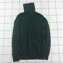 ◇ ⊇ 無印良品 タートルネックセーター メンズ Lサイズ ブラック系 E  【1601300050277】