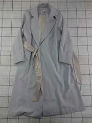 ◇ Θ ナチュラルクチュール natural couture NO.200100 ライトグレー系トレンチコート レディース E  【1602040008368】のサムネイル