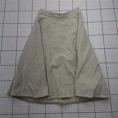 ◇ ⊇ ユナイテッドアローズ グリーンレーベルリラクシング フレアスカート 36 ベージュ系 レディース E  【1602040013539】