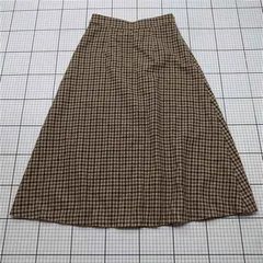 ◇ Θ ビューティ＆ユース ユナイテッドアローズ チェック柄フレアスカート Mサイズ レディース E  【1602040009976】