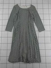 ◇ Θ ミッシェルクラン MICHEL KLEIN PARIS 幾何学柄ワンピース FKPFD-05160 レディース E  【1602040070204】