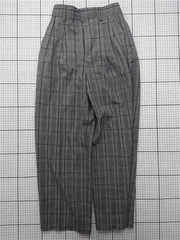 ◇ Θ ロペピクニック ROPÉ PICNIC チェック柄ワイドパンツ グレー系 レディース 36 E  【1602040066832】