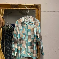 28 Salvatore Ferragamo サルヴァトーレ フェラガモ ブラウス シャツ トップス　レディース　blouse　shirt　Tops　ladies　長袖　サテン　アニマル　ヒョウ柄　お呼ばれ　デート　オフィスカジュアル　食事会のサムネイル