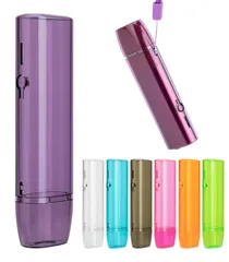 i ワンに適用する one/イルマ 透明ケース。アイコスイルマ ワン対応 ケース iluma 全面保護 耐衝撃 傷つけ防止 GUANSTD加熱式たばこ用ケース、iqos 持ち運び便利 ストラップ付（パープル）