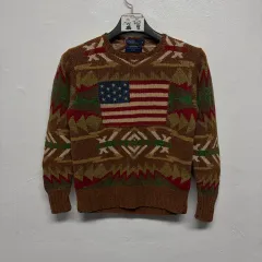 ポロ ラルフローレン 星条旗 ニット